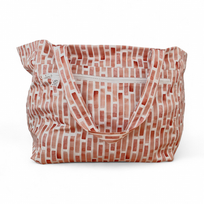 Beach Bag - Peachy Stripes